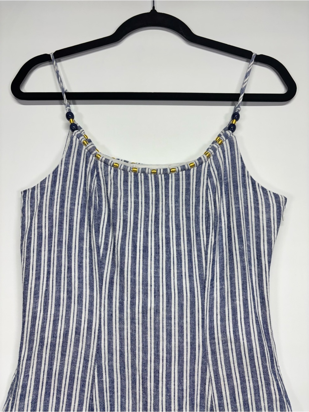 ✨Calypso St. Barth Linen Blue White Striped Maxi Dress Size XS - Picture 5 of 12